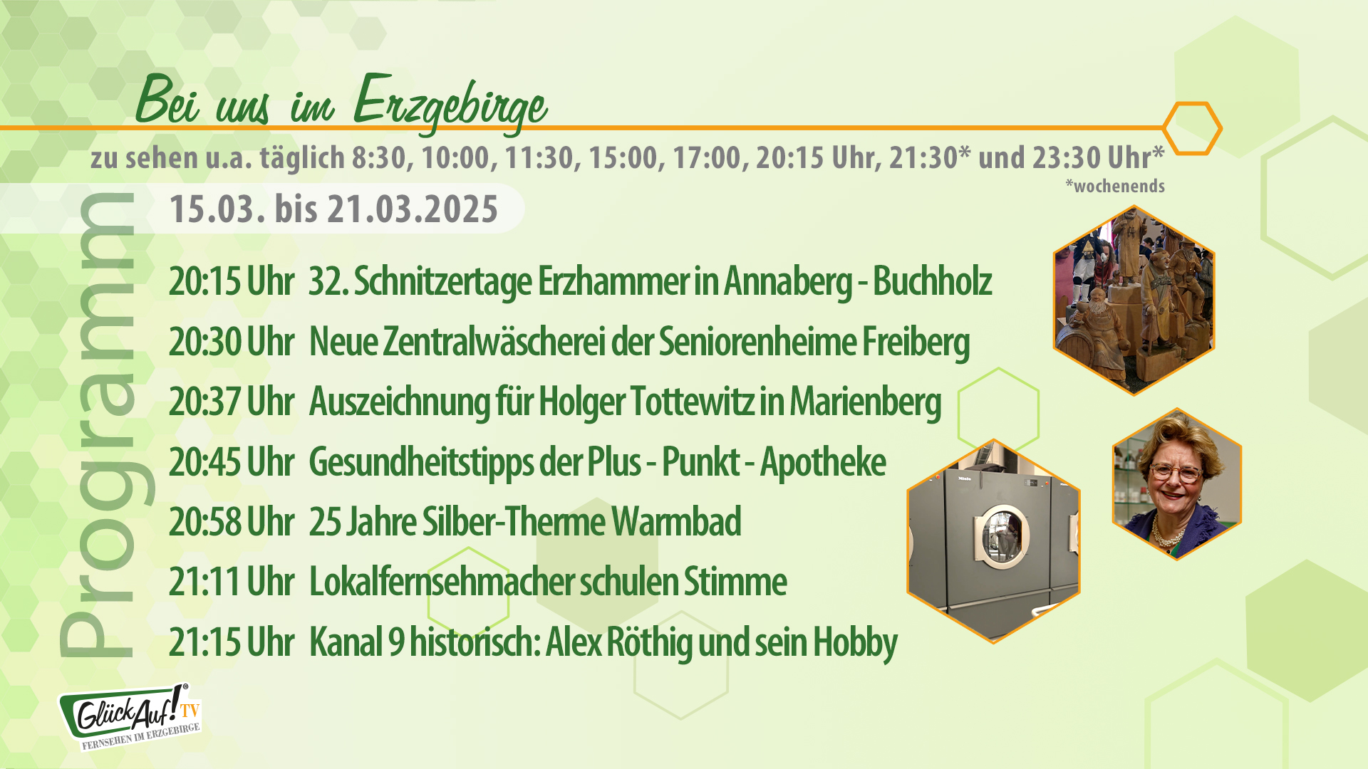 Bei uns im Erzgebirge für die Woche vom 15.03. bis 21.03.2025