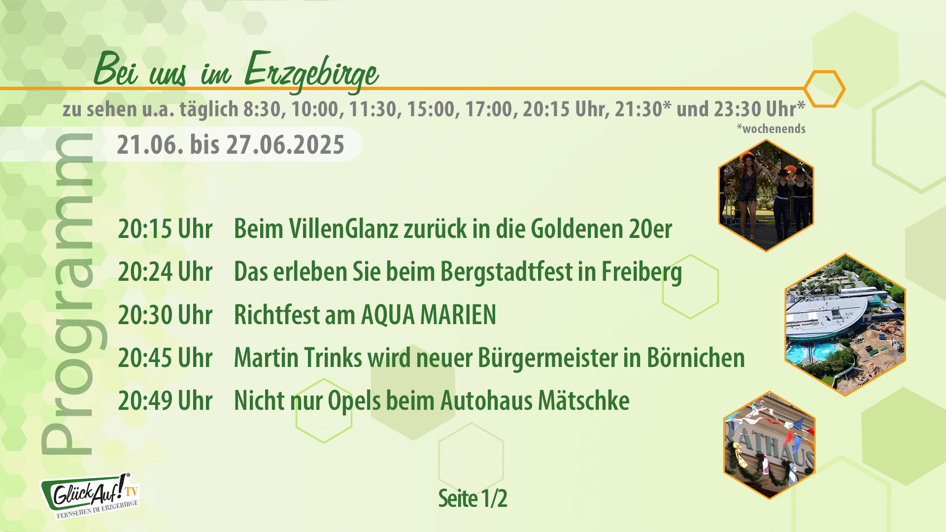 Bei uns im Erzgebirge für die Woche vom 21.06. bis 27.06.2025