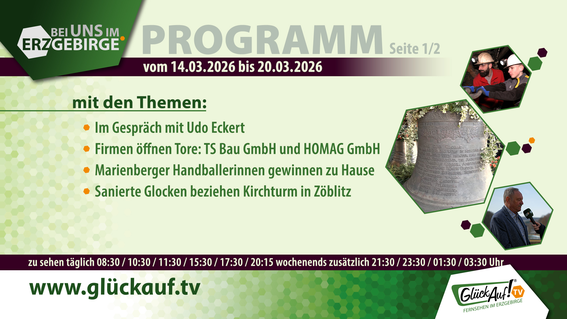 Bei uns im Erzgebirge für die Woche vom 14.03.2026 bis 20.03.2026 Bei uns im Erzgebirge für die Woche vom 14.03.2026 bis 20.03.2026