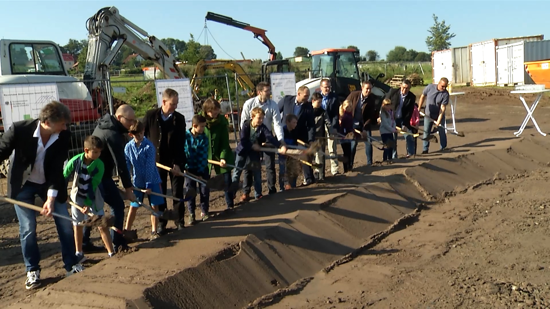 MEgional am 6. September 2021 mit dem Start des Breitbandausbau in Gornau
