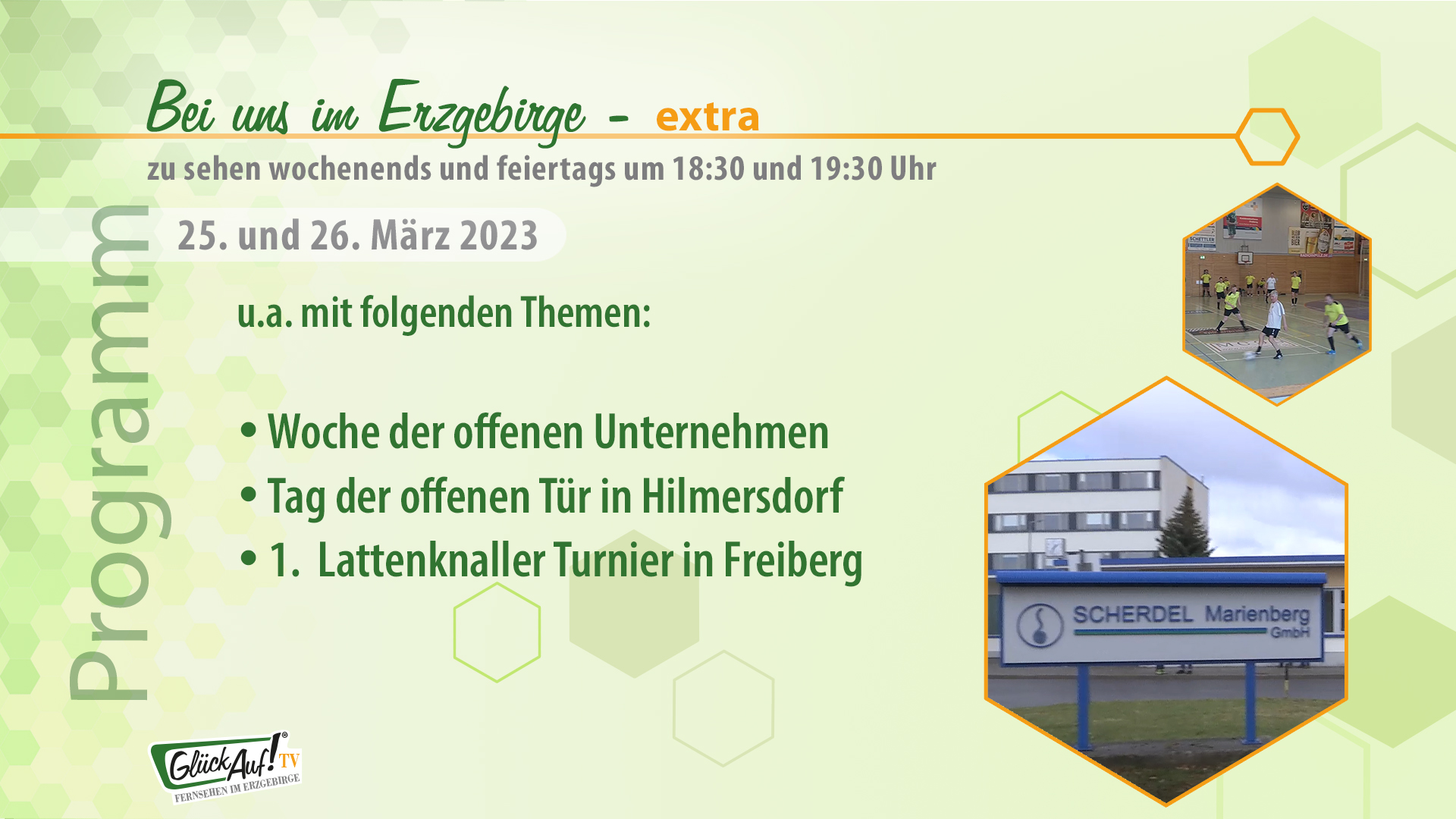 Bei uns im Erzgebirge - extra für das Wochenende der 12. Kalenderwoche 2023