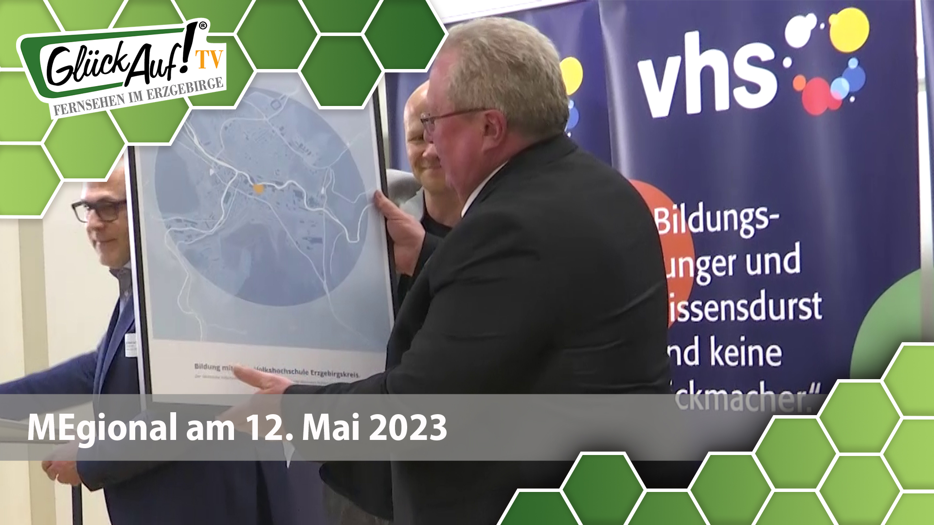 MEgional am 12. Mai 2023 u.a. mit der Eröffnung der Volkshochschule in Aue