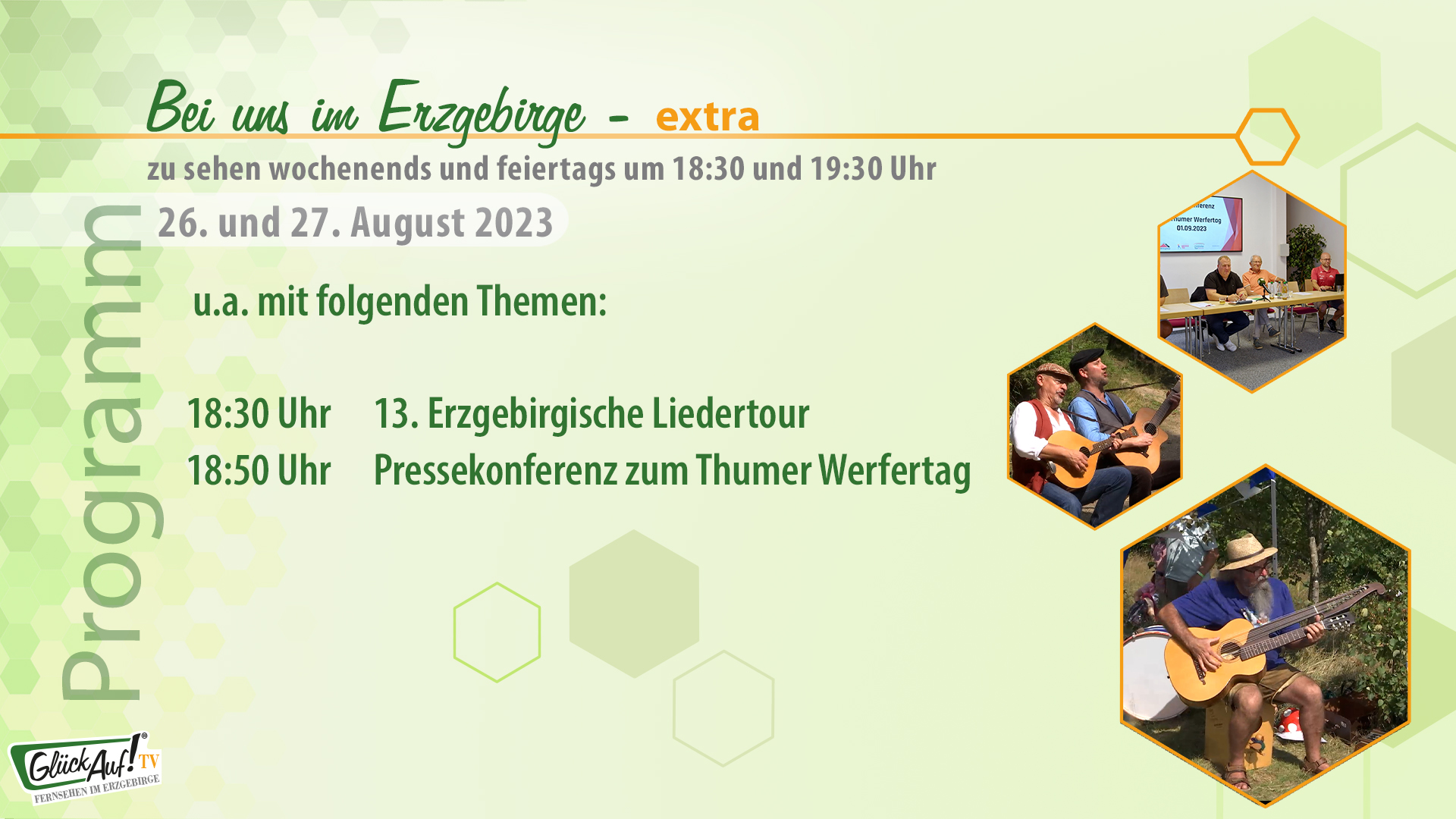 Bei uns im Erzgebirge - extra für das Wochenende der 34. Kalenderwoche 2023