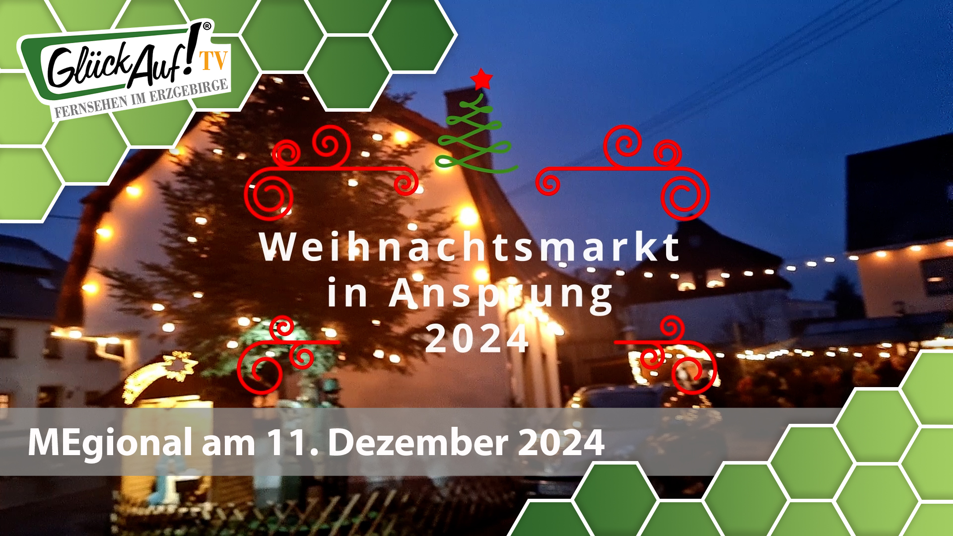 MEgional am 11. Dezember 2024 mit Bildern vom Weihnachtsmarkt in Ansprung