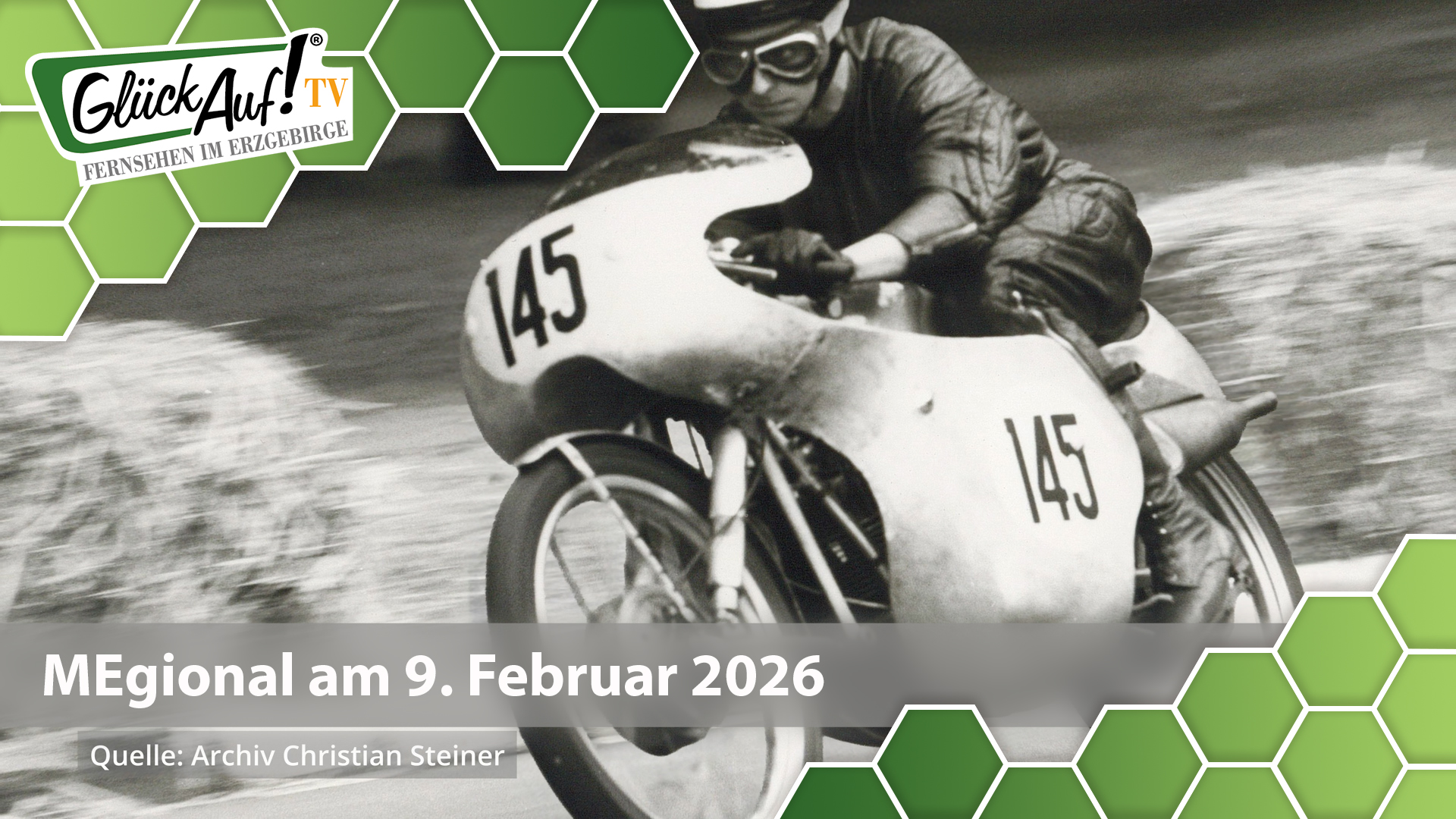 MEgional am 9. Februar mit dem Thema: Motorrad- und Automobilrennfahrer Stromhardt Kraft hält Vortrag in Seiffen